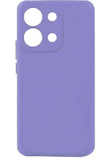 Xiaomi Redmi Note 13 Pro 4g Kılıf Kamera Korumalı Biye Mat Silikon Lila