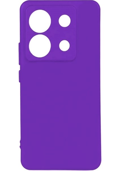 Xiaomi Redmi Note 13 Pro 4g Kılıf Kamera Korumalı Biye Mat Silikon Mor