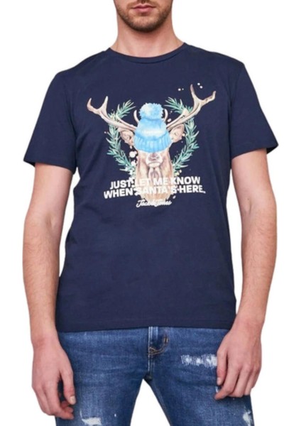 Erkek T-Shırt 12198774-NAVY