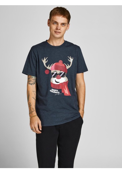 Erkek T-Shırt 12198770-NAVY