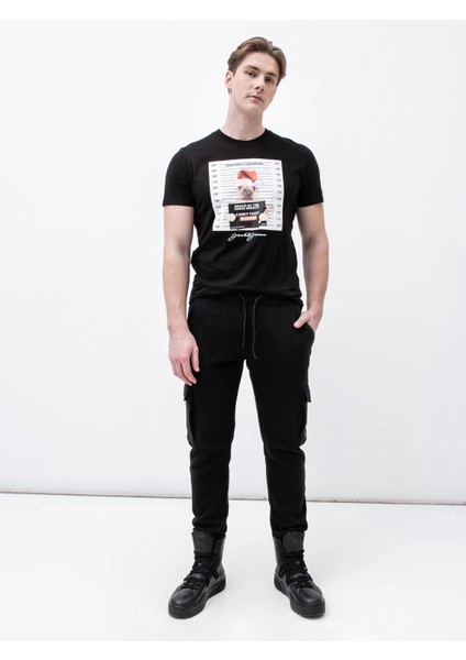 Erkek T-Shırt 12198772-BLACK