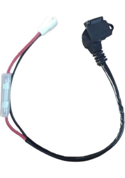 Şarj Bağlantı Giriş Soketi Sigortalı [Kablolu Ve Kapaklı] E-Bıke