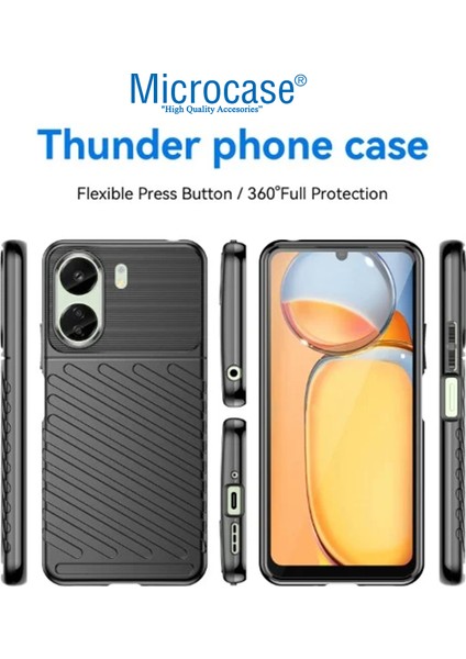 Xiaomi Redmi 13C 4g Thunder Serisi Darbeye Dayanıklı Silikon Kılıf - Siyah AL3421 fiyatları