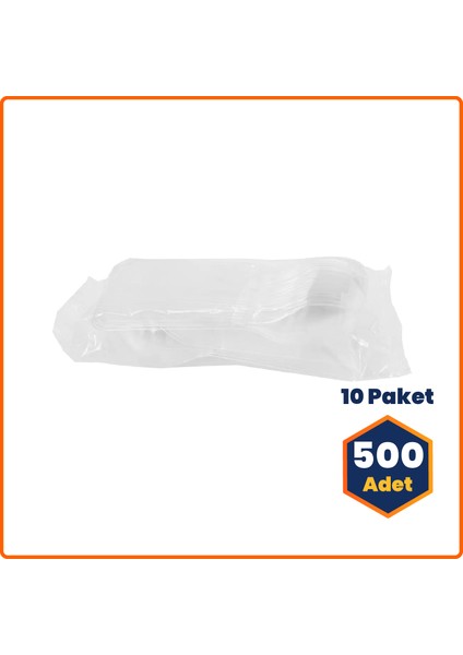 Plastik Şeffaf Ekolüks Kaşık - 500 Adet