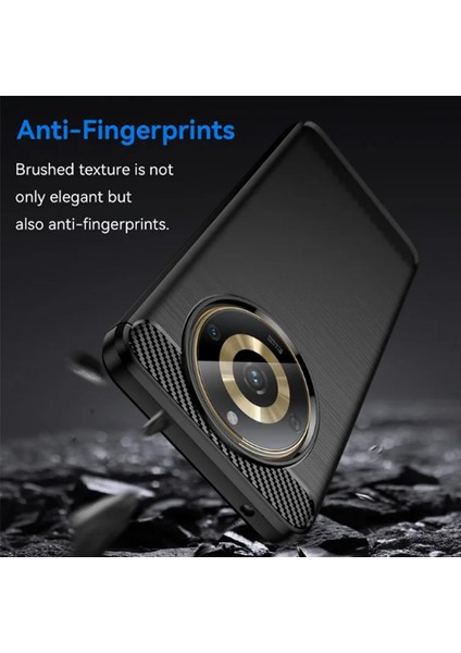 Realme 11 Pro 5g - Realme 11 Pro Plus 5g Brushed Carbon Fiber Silikon Tpu Kılıf- Siyah AL3332