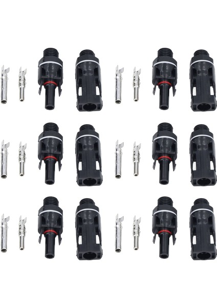 Boba 6set Güneş Sonu Paneli Konektörü Pirinç Ppo Enerji Üretimi Için Su Geçirmez Konnektörler 1000V (Yurt Dışından) fiyatları