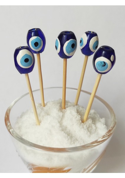 Beyhan Bayhan 50 Adet Dekoratif Büyük Nazar Boncuklu Sünnet Kürdanı 6 cm modelleri