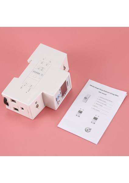 Nanlıy- Din Raylı Tek Fazlı Wattmetre Tüketimi Watt Elektronik Enerji Ölçer Kwh 5-80A 230V Ac 50Hz Sıfırlama Fonksiyonlu (Yurt Dışından)