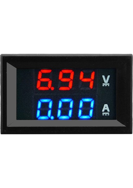 100V 10A Dc Dijital Voltmetre Ampermetre Mavi + Kırmızı LED Amp Volt Metre Ölçer (Yurt Dışından)