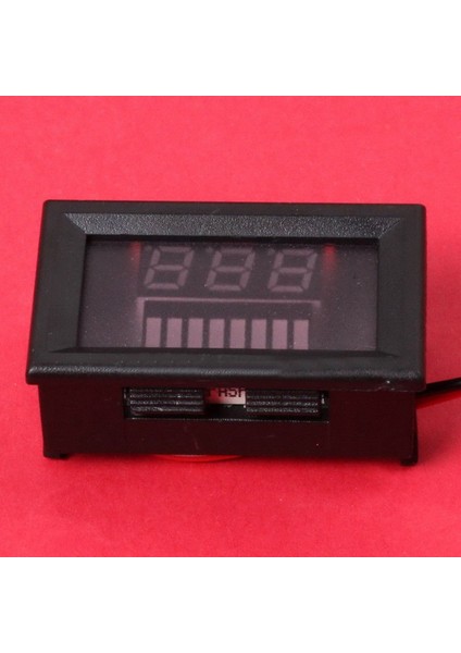 12V Asit Kurşun Akü Şarj Seviyesi LED Test Cihazı Mavi Voltmetre ve DC12V XH-W1219 Ntc Sensör Anahtarı Regülatörü Sensör Modülü (Yurt Dışından)