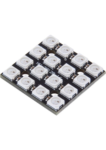 16 Bit WS2812B Kare Işık D Rgb LED Tam Renkli Sürücü Renkli Işık - Siyah (Yurt Dışından)