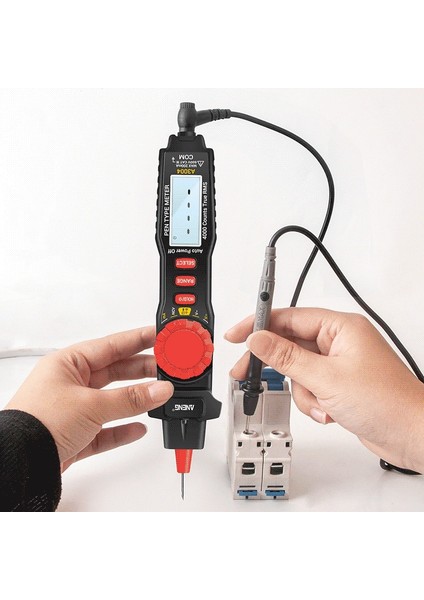 Bochang Temassız Dijital Multimetre Kalem Tipi Multitester Ac/dc Gerilim Direnç Kapasite Diyot Süreklilik Ölçer Voltmetre Ampermetre, Test Probu ile Arka Plan Işığı (Yurt Dışından)