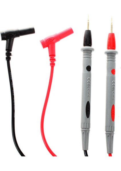Bradoo-1 Çift Dijital Multimetre 1000 V 20A Evrensel Test Kablosu Kablo Probu Kırmızı + Siyah (Yurt Dışından)