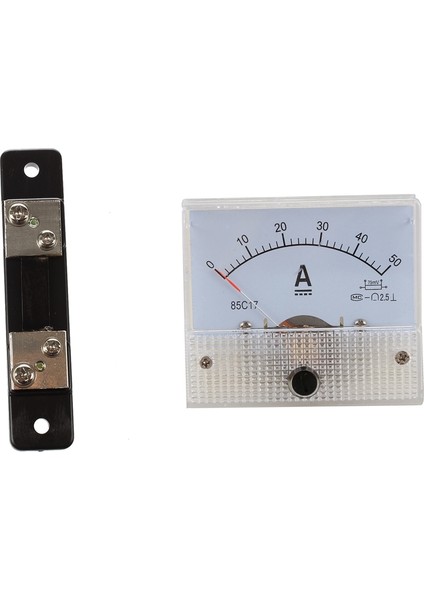 Dc 50A 75MV Yol Metrik Amp ve Dc 0-50A Analog Amp Metre Ampermetre Akım Paneli Için Akım Şant Direnci (Yurt Dışından) fiyatları