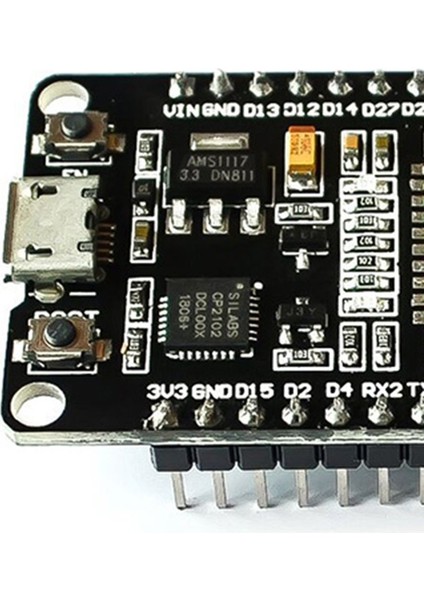 Esp-32 Için Wifi Kablosuz Geliştirme Kartı Lehim Başlığı Filtre Modülü - Siyah (Yurt Dışından)