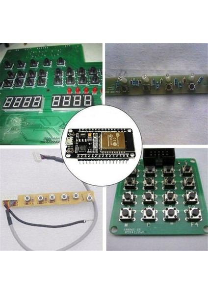 Esp-32 Için Wifi Kablosuz Geliştirme Kartı Lehim Başlığı Filtre Modülü - Siyah (Yurt Dışından)