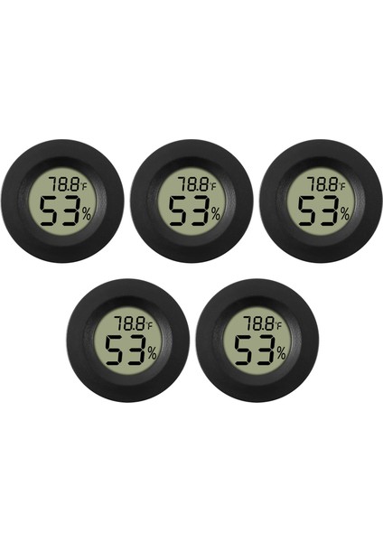 5'li Paket Higrometre Dijital LCD Monitör Nem Ölçer Ölçer (Yurt Dışından)