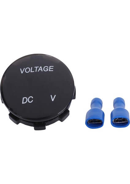 Dijital Voltmetre-2 x LED Dc Voltmetre 2 x Mavi Izole Terminaller-Siyah & Siyah-Yeşil (Yurt Dışından)