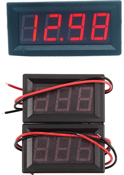 0.56 Inç Mini Dijital LED Ekran 4 Bit 0-100 V Voltmetre ile 2 Adet Dijital Voltmetre Dc 5 V Ila 120 V Gerilim Panel Metre (Yurt Dışından)