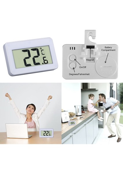 Orbylady Dijital Buzdolabı Dondurucu Oda Termometresi Asma Kancalı Yüksek Doğruluk Ölçer (Yurt Dışından) fırsatları