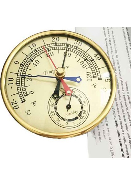 5 Inç Min Max Termometre Higrometre Duvara Montaj Duvar Asmak Analog Kapalı Açık Anti Yağmur Sıcaklık Nem Ölçer (Yurt Dışından) modelleri