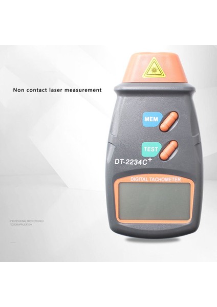 Fotoelektrik Takometre DT2234C+ El Tipi LCD Dijital Mini Lazer Takometre Gri Turuncu Pilsiz (Yurt Dışından) indirimleri