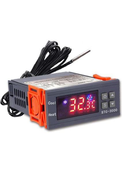 STC-3000 Kuluçka Makinesi Sıcaklık Kontrol Cihazı Için Yüksek Hassasiyetli Dijital Termostat Termoregülatör Isıtma Soğutma 220 V (Yurt Dışından)