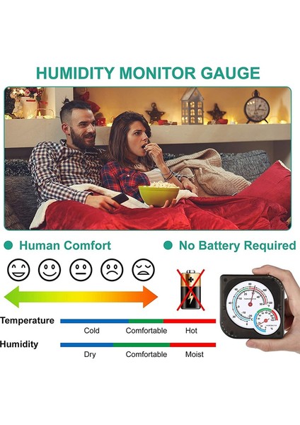 Parça Mini Kapalı Termometre Higrometre Sıcaklık Nem Doğru Monitör Oda Termometresi Ev Için, Siyah (Yurt Dışından) indirimleri