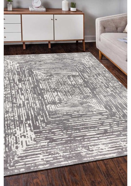 Elmina Açık Gri Halı Yumuşak Oturma Odası Salon Çocuk Odası Mutfak Halısı F0316 80 x 150