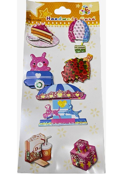 Sticker Seti Iki Katlı Kabartmalı JNA10