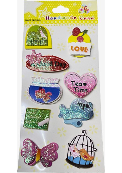 Sticker Seti Iki Katlı Kabartmalı JNA10