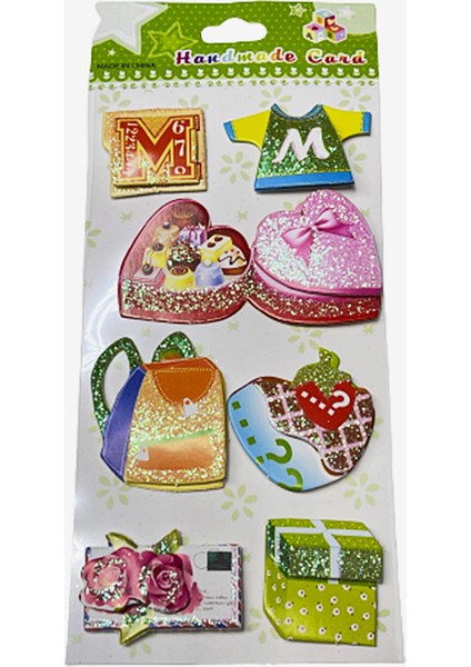 Sticker Seti Iki Katlı Kabartmalı JNA10