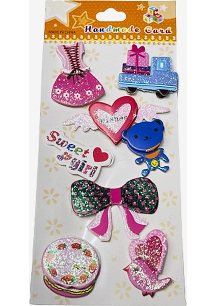 Sticker Seti Iki Katlı Kabartmalı JNA10