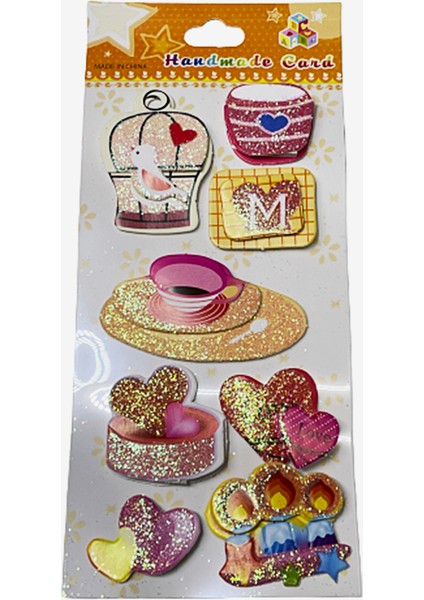 Sticker Seti Iki Katlı Kabartmalı JNA10