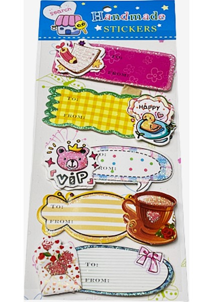 Sticker Seti Iki Katlı Kabartmalı JNA18