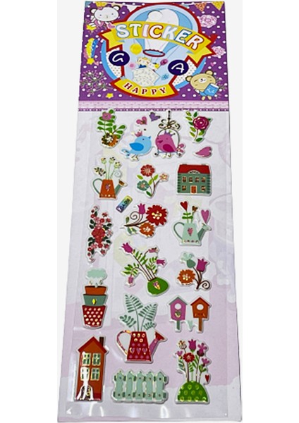 Sticker Seti Kabartmalı Ga