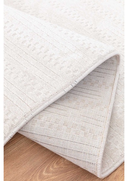 Elmina Beyaz Halı Yumuşak Oturma Odası Salon Çocuk Odası Mutfak Halısı F0324 150 x 230 indirimleri