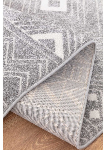 Elmina Gri Beyaz Halı Yumuşak Oturma Odası Salon Çocuk Odası Mutfak Halısı F0326 150 x 230 indirimleri