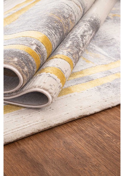 Troya Krem Gold Halı Yumuşak Oturma Odası Salon Çocuk Odası Mutfak Halısı J0067 150 x 230 modelleri