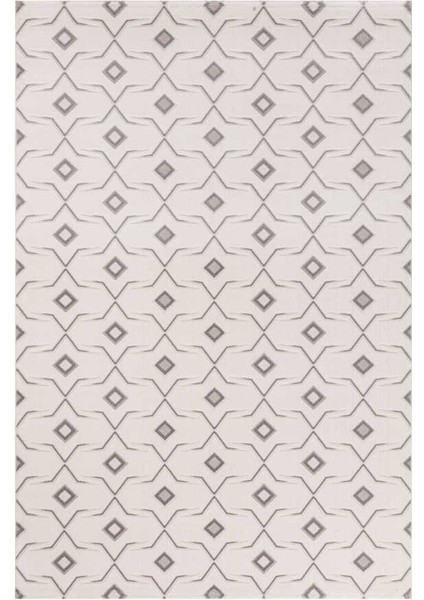 Troya Beyaz Gri Halı Yumuşak Oturma Odası Salon Çocuk Odası Mutfak Halısı J0092 200 x 290