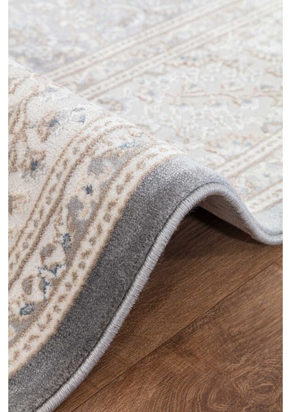 Amasra Açık Gri Halı Yumuşak Oturma Odası Salon Çocuk Odası Mutfak Halısı P1180 200 x 290