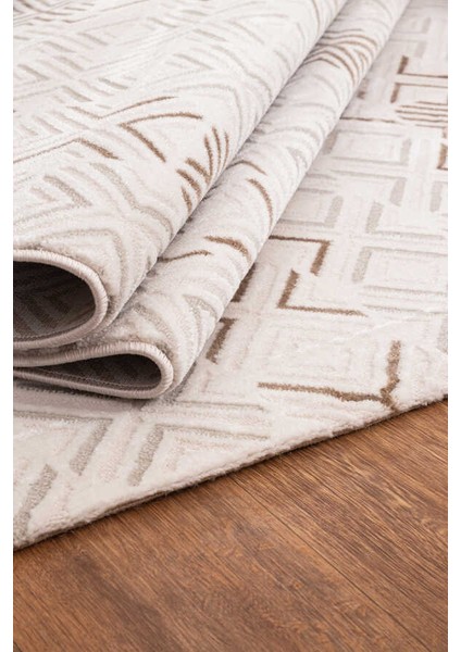 Troya Vizon Beyaz Halı Yumuşak Oturma Odası Salon Çocuk Odası Mutfak Halısı J0090 150 x 230 modelleri