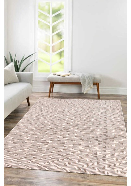 Troya Beyaz Vizon Halı Yumuşak Oturma Odası Salon Çocuk Odası Mutfak Halısı J0093 80 x 300