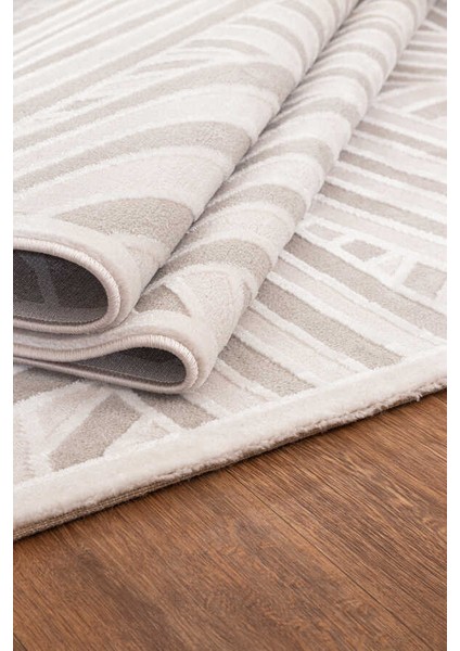 Troya Beyaz Gri Halı Yumuşak Oturma Odası Salon Çocuk Odası Mutfak Halısı J0094 150 x 230 modelleri