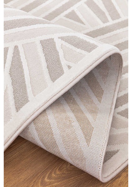 Troya Beyaz Gri Halı Yumuşak Oturma Odası Salon Çocuk Odası Mutfak Halısı J0094 150 x 230 indirimleri