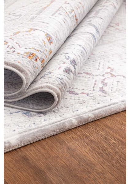 Paradise Gri Multi Halı Yumuşak Oturma Odası Salon Çocuk Odası Mutfak Halısı M053A 80 x 150