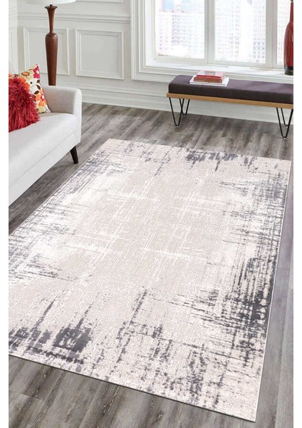 Bafra Açık Gri Halı Yumuşak Oturma Odası Salon Çocuk Odası Mutfak Halısı P1189 60 x 110