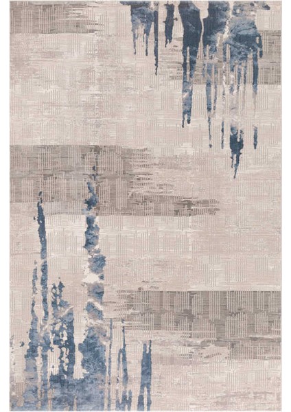 Lynosse Mavi Halı Yumuşak Oturma Odası Salon Çocuk Odası Mutfak Halısı P119A 80 x 150