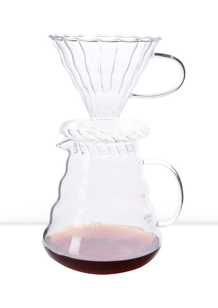 Kahve Demleme Seti (Ithal V60+BOMBELI Server 700 )