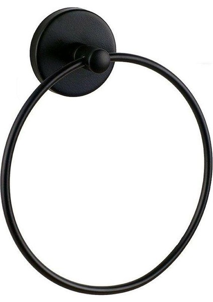 Siyah Yuvarlak Havluluk